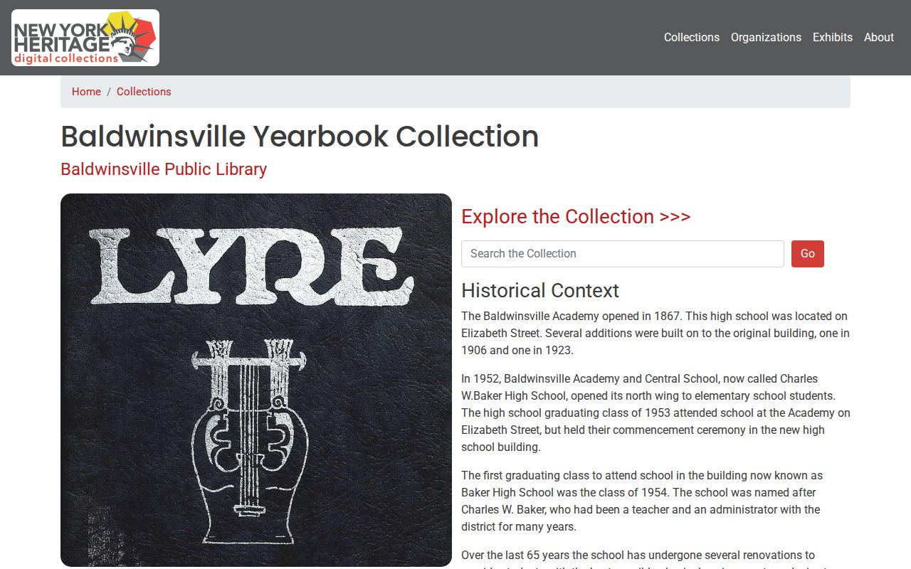 Lysander city directory companion collection of Baldwinsville yearbooks