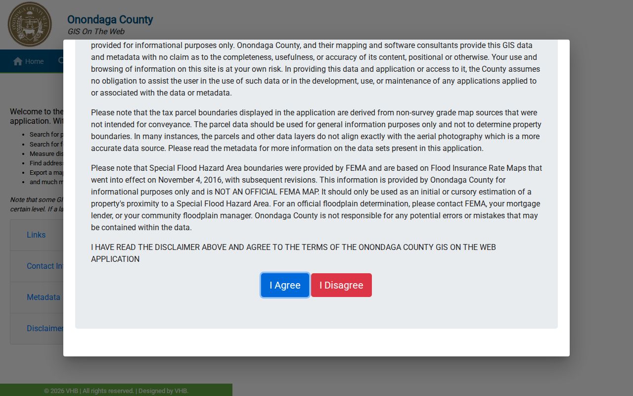 Lysander neighbors parcel research in the Onondaga County GIS viewer